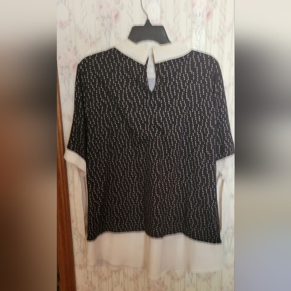faith and joy 2x Polka-dot Collared Blouse Short Sleeve - Picture 2 of 6